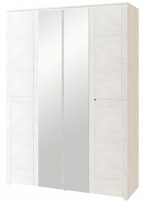 Шкаф 4-х дверный с зеркалом №16 Твист (Ижмебель)